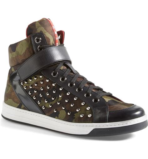 prada camouflage sneakers